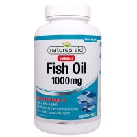 Natures Aid Fish Oil 1000mg (Omega-3)