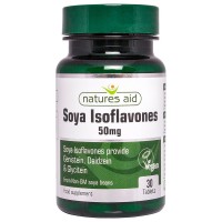 Natures Aid Soya Isoflavones - 50mg Non-GM (Providing Genistein, Daidzein & Glycitein)