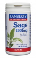 Lamberts Sage 2500mg (2.5% Rosmarinic Acid)