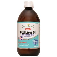 Natures Aid Cod Liver Oil Liquid (With Vitamin A & D)