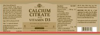 Solgar Calcium Citrate With Vitamin D3