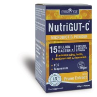 Natures Aid Nutrigut-C (15 Billion Bacteria) With Calcium, Inulin, Prune & Magnesium