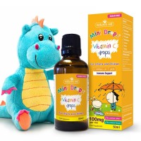 Natures Aid (3 Months-5 Years) Vitamin C 100mg Mini Drops For Infants & Children
