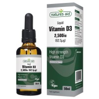 Natures Aid Vegan Vitamin D3 Liquid 2500iu (62.5mcg)