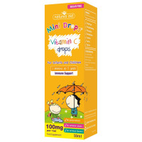 Natures Aid (3 Months-5 Years) Vitamin C 100mg Mini Drops For Infants & Children