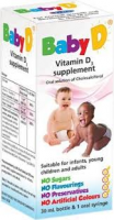 Baby D Vitamin D3 Oral Solution 25mcg/ML