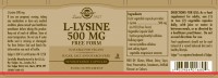 Solgar L-Lysine 500 MG