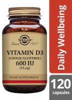 Solgar Vitamin D3 (Cholecalciferol) 600 IU (15 µg)