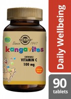 Solgar Kangavites Chewable Vitamin C 100 MG (Orange Burst)