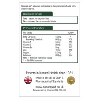 Natures Aid Selenium 200ug (With Zinc And Vitamins A, C & E) (Suitable For Vegetarians & Vegans)