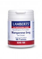 Lamberts Manganese 5mg (AS Citrate)