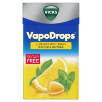 Vicks Throat Drops Lemon Carton
