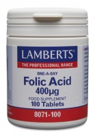 Lamberts Folic Acid 400mcg