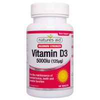 Natures Aid Vitamin D3 5000iu (125ug) High Strength