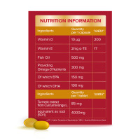 Seven Seas Omega-3 + Vitamin D, Plus Turmeric