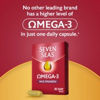 Seven Seas Omega-3 Fish Oil Max Strength With Vitamin D 30 Capsules