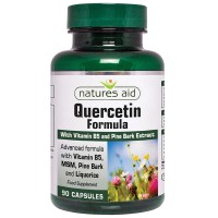 Natures Aid Quercetin Formula With Vitamin B5, Pine Bark Extract, Msm & Liquorice