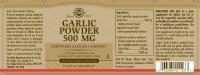 Solgar Garlic Powder 500 MG