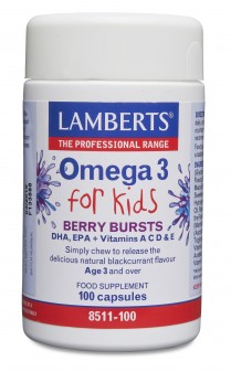 Lamberts Berry Bursts Omega 3 For Kids