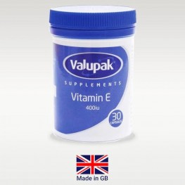 Valupak Vitamin E 400iu Caps 30'S
