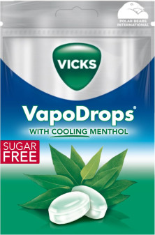 Vicks V Throat Drops Sore Solid Drop Eucalyptus 72g