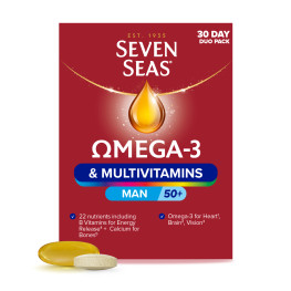 Seven Seas Omega-3 & Multivitamins Man 50+ Supplements, 30 Day Pack