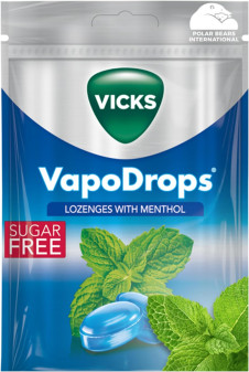 Vicks V Throat Drops Sore Solid Drop Menthol 72g