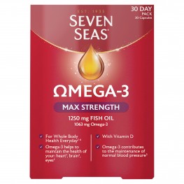 Seven Seas Omega-3 Fish Oil Max Strength With Vitamin D 30 Capsules