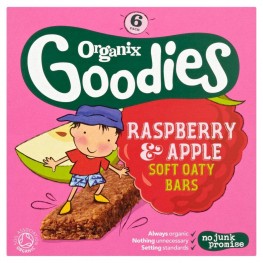 Organix Goodies Cereal Bar Raspberry And Apple Stage 4