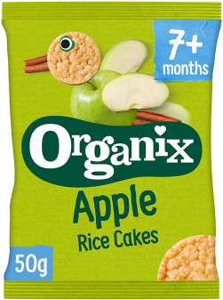Organix Finger Foods Apple Rice Cakes Stage 2