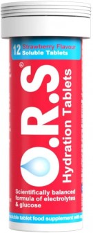 Ors Rehydration Salt Tablets Strawberry