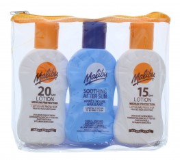 Malibu 3 Pack & Bag (Spf15 Lotion, Spf20 Lotion& Soothing Aftersun Lotion)