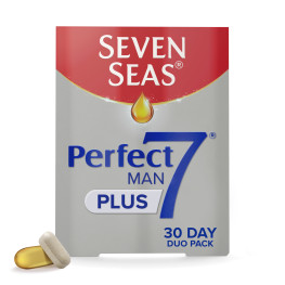 Seven Seas Perfect7 Man Plus, Multivitamin With Omega-3 & Vitamin D, 30 Tabs+30 Caps, 1 Month Supply