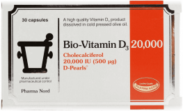 Bio-Vitamin D3 Colecalciferol Capsules 20 000iu