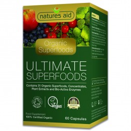 Natures Aid Organic Ultimate Superfoods (31 Organic Superfoods And Enzymes)