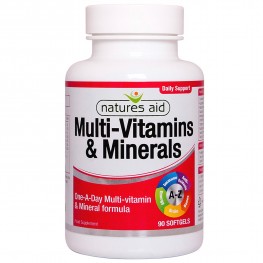 Natures Aid Multi-Vitamins & Minerals (With Iron)