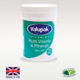 Valupak Multi Vitamin And Minerals Oad Tabs 25'S