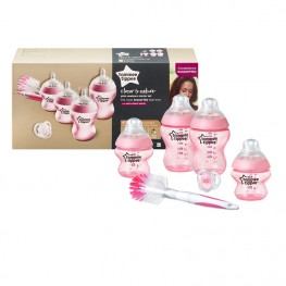 Tommee Tippee Closer TO Nature Bottle Starter Kit Pink