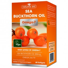 Natures Aid Sea Buckthorn Oil 500mg (Omega-7)