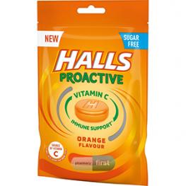 Halls Proactive Orange With Vitamin C S/F