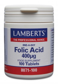 Lamberts Folic Acid 400mcg