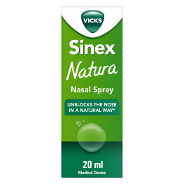 Vicks Natura, Decongestant Nasal Spray, 97% Natural Origin Ingredients, 20ml