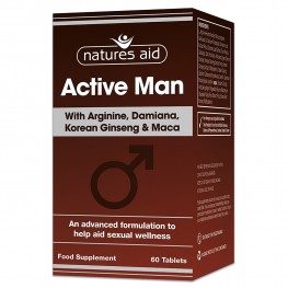 Natures Aid Active Man With Arginine, Korean Ginseng And Maca