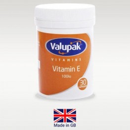 Valupak Vitamin E 100iu Caps 30'S