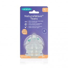 Lansinoh Natural Wave Teat Slow Flow 2pk