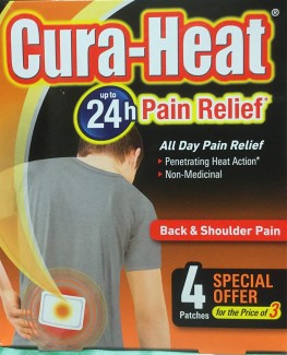 Cura-Heat Heat Pad Back & Shoulders 3+1 Free
