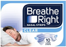 Breathe Right Nasal Strips Clear Large