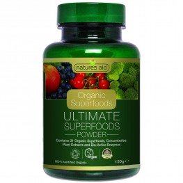 Natures Aid Organic Ultimate Superfoods Powder (31 Organic Superfoods And Enzymes)