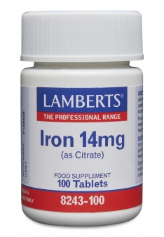 Lamberts Iron 14mg (AS Citrate)