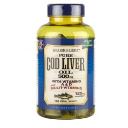 Holland & Barrett Cod Liver Oil With Multi Vitamins 500mg